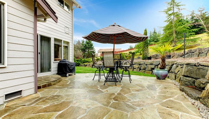 Beautifully Textured and Patterned Concrete Patios in Washington, DC